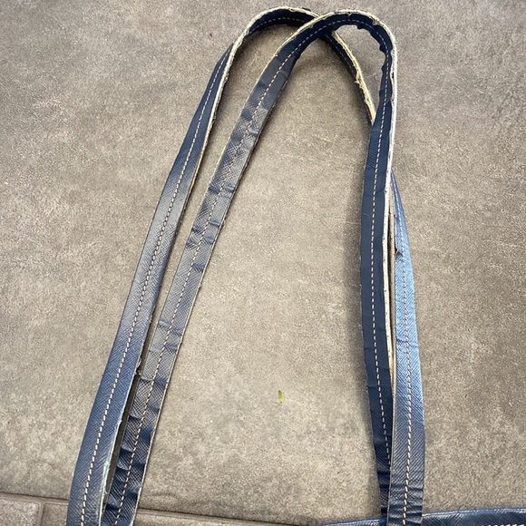 Authentic PRADA Tote Navy Bag - Picture 9 of 14